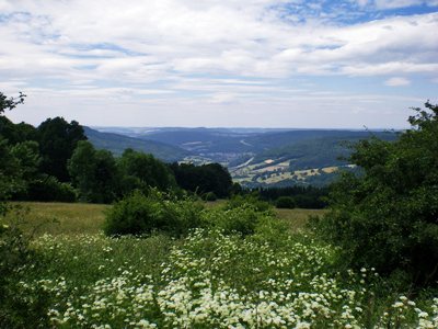 Panorama vom Farnsberg in Richtung Bad Brckenau